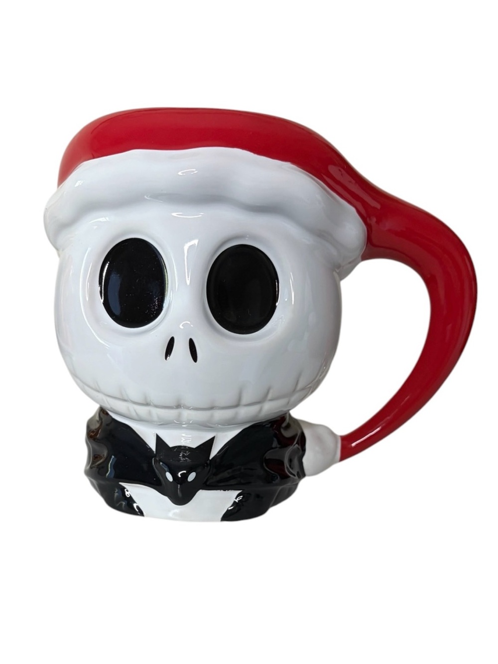 DISNEY PARKS THE NIGHTMARE BEFORE CHRISTMAS SANTA JACK CERAMIC COFFEE‎ MUG NEW